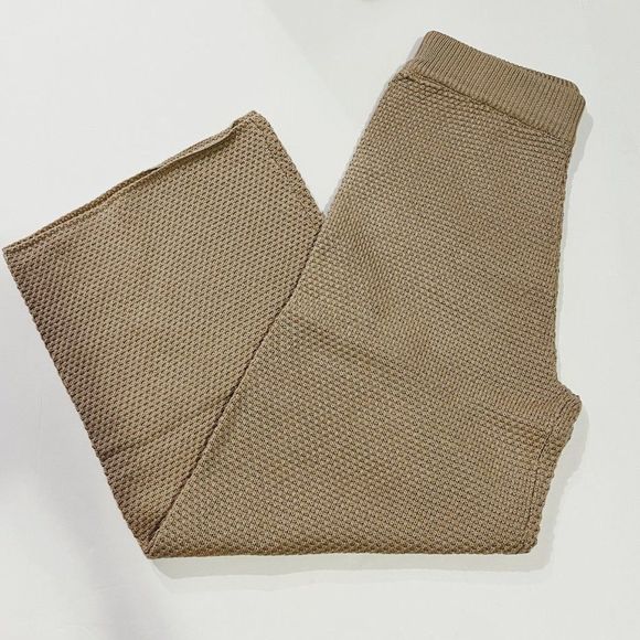Free People Knit Loungewear Pants | Khaki | Size Small | Mod Ref - Picture 4 of 6